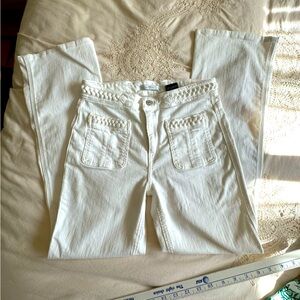 7FAM Vintage White Bootcut/Flare Jeans, 29